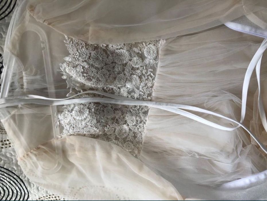 Шикарное свадебное платье 44/46р