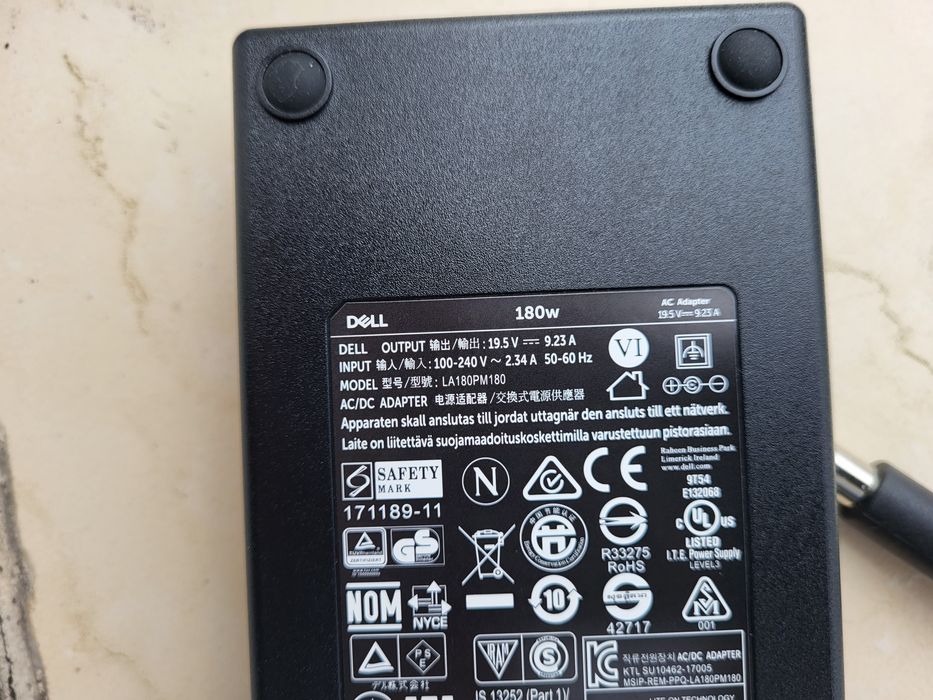 alimentator docking station DELL 19,5V 9,23A 180W mufa 7,4mm