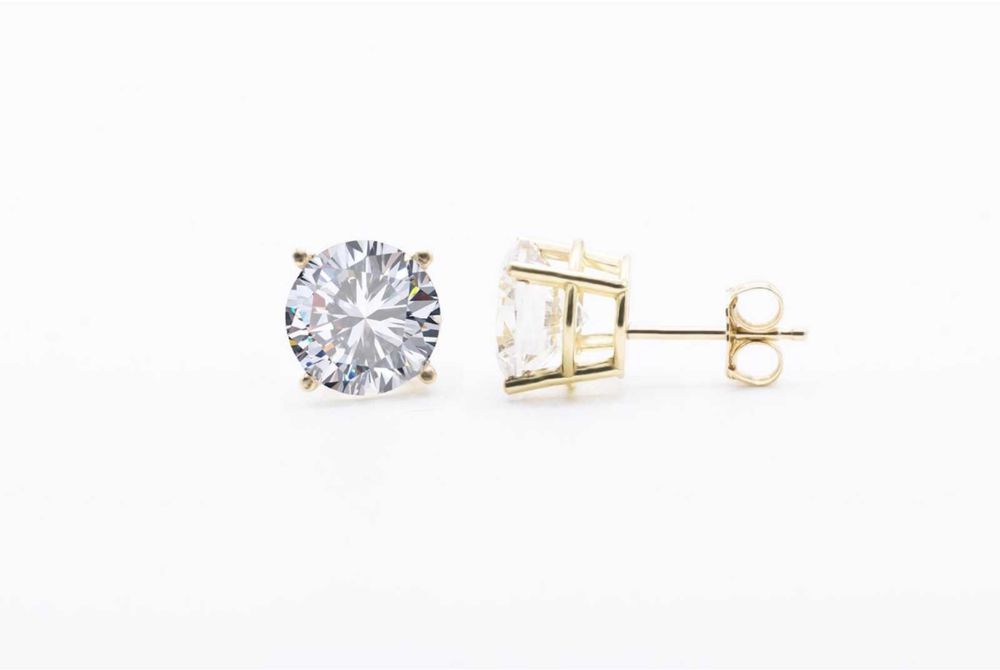 Cercei cu diamante lab grown | aur 18k | 6 ct | EVS2 | certificate IGI