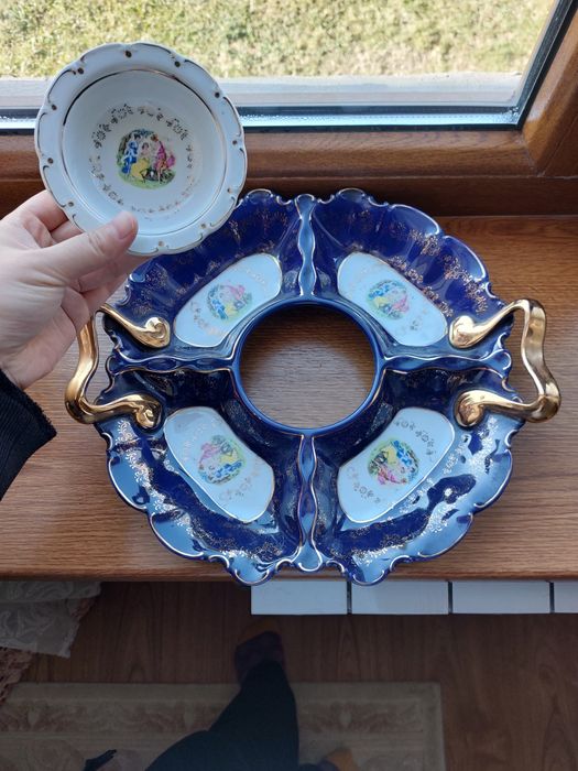 Фарфоровая менажница Мадонна