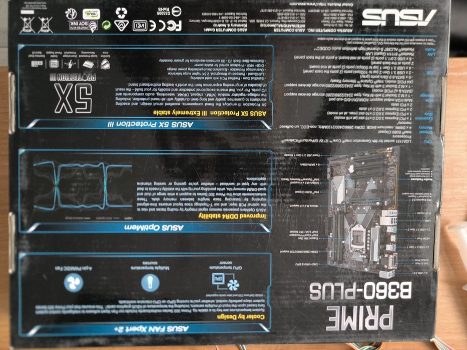 Комплект Asus Prime B360-Pluse с процессором intel core i5 8400