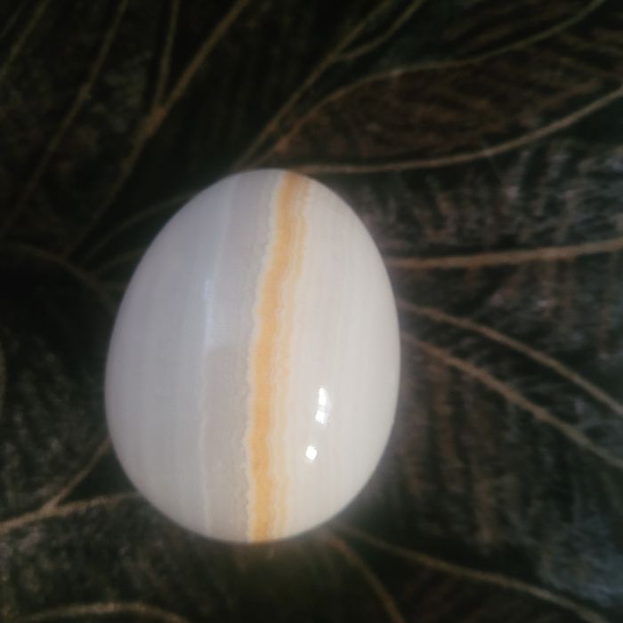 Яице и пепелник оникс   Дамска  гривна от кост