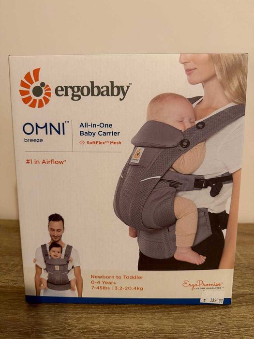 Ергономична раница Ergobaby Omni Breeze Graphite Grey