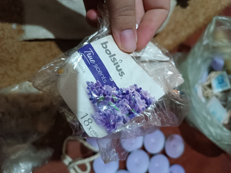 Свечи церковные восковые шам лавандовые