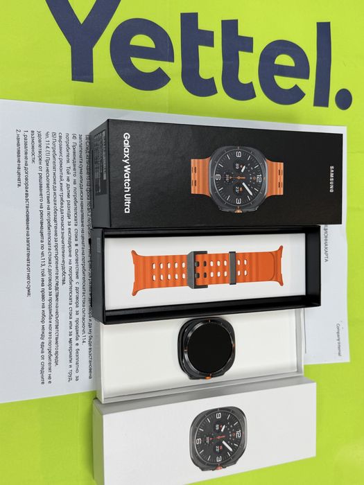 47mm Samsung Galaxy watch Ultra Yettel Гаранция до 2026 г. Titanium Orange