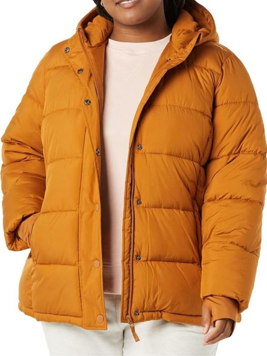 Якета в цвят горчица с вата от пух