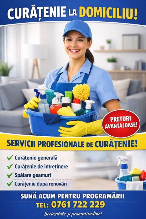 Curățenie apartament / casă | Curățenie generală | După renovare