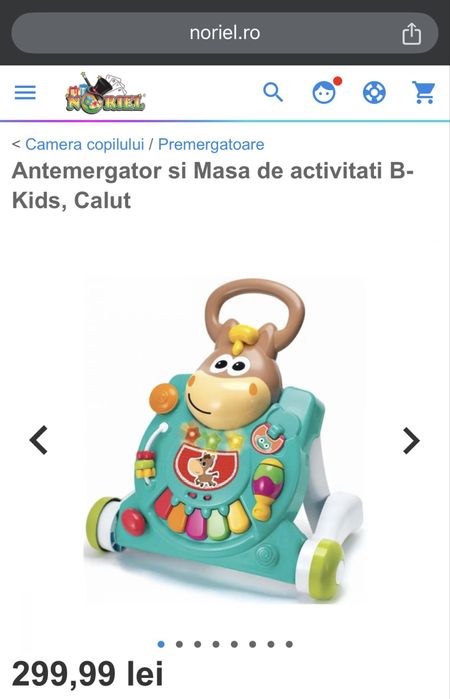 Antemergator si Masa de activitati B-Kids - Calut