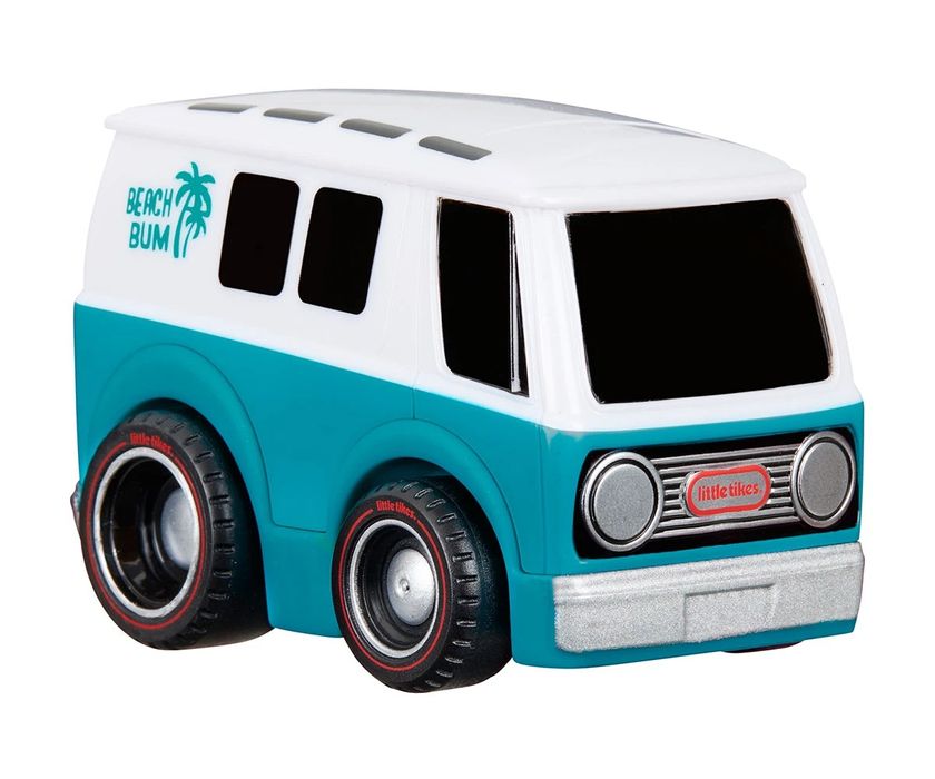 Луди и бързи колички Little Tikes, серия 7, синя с пламъци и полиция и