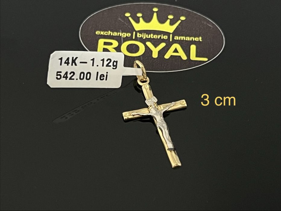 Bijuteria Royal CB : Pandant aur 14k 585  1,12 gr