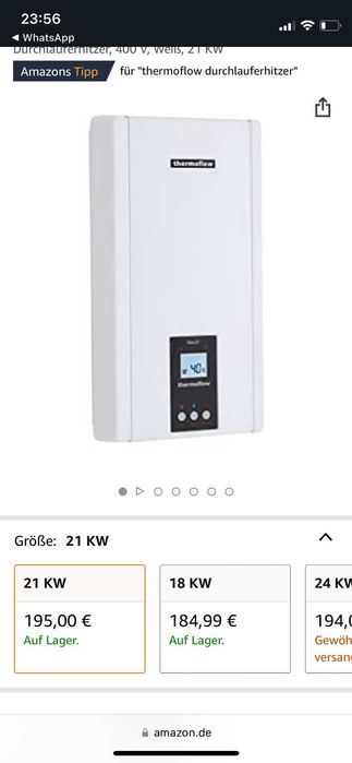 Încălzitor de apă ,Thermoflow Elex 21kW cu LCD.
