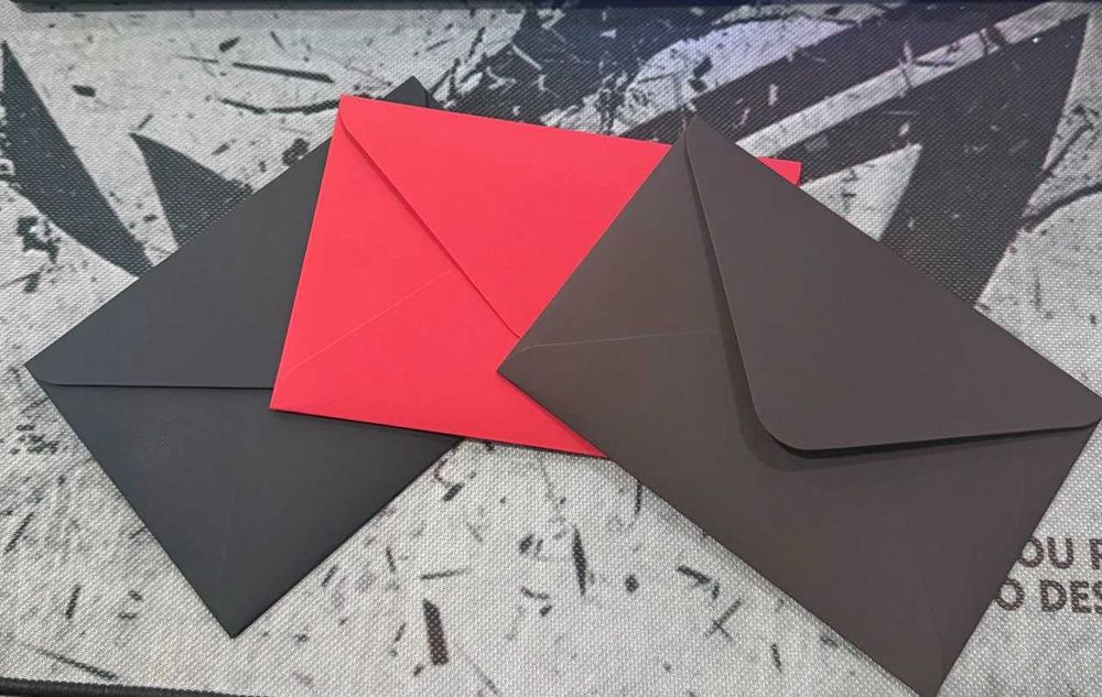 Черные конверты А5 формата