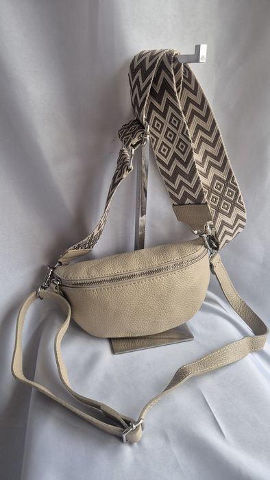 Geanta piele naturala Italia -noua-