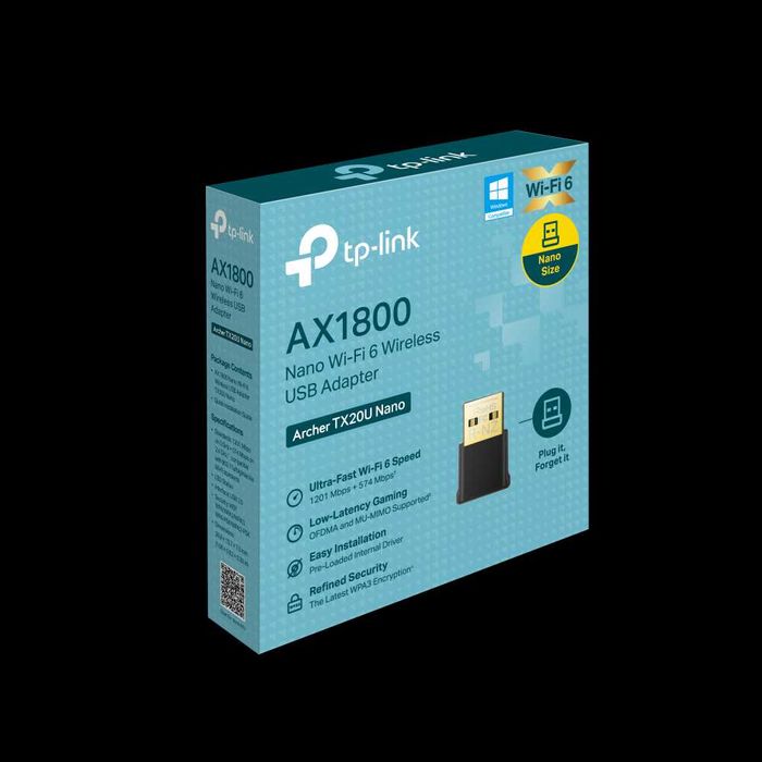 USB-адаптир Wi-Fi TP-Link Archer TX20U Nano Двухдияпазоный