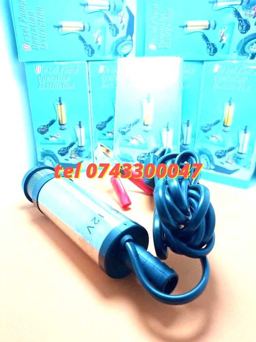 Pompa Submersibila Transfer Orice Lichid Vin Motorina 12lminut 12v