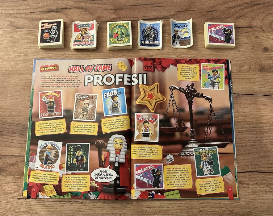 Album lego carrefour completat + 69 de stikere cadou în stare perfectă