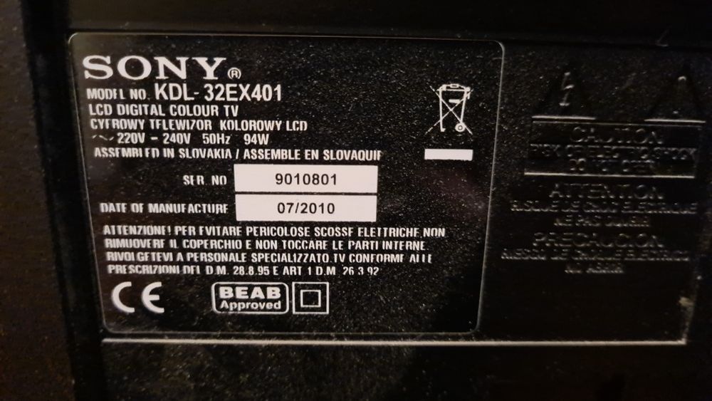 Продавам LCD TV SONY KDL-32EX401