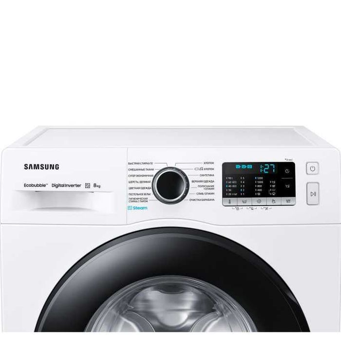 Стиральная Машина SAMSUNG 8 кг WW80AAS22AE Inverter Ecobubble Steam