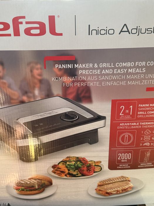 vand Gratar electric Nou TEFAL Inicio Adjust GC272D10, 2180W, functie Panini