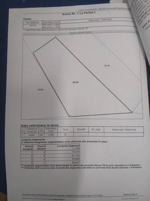 Teren intravilan, 2000 mp, toate utilitățile, depozit