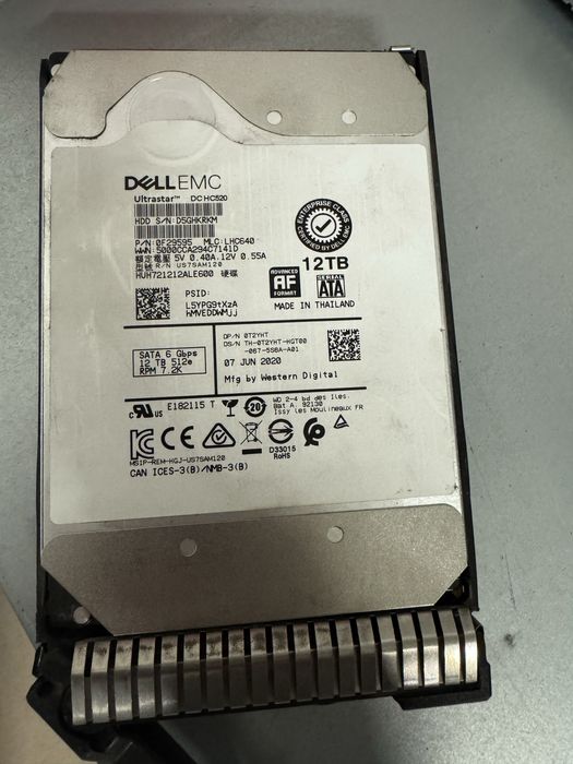 2 x Hdd Dell exos 12 TB