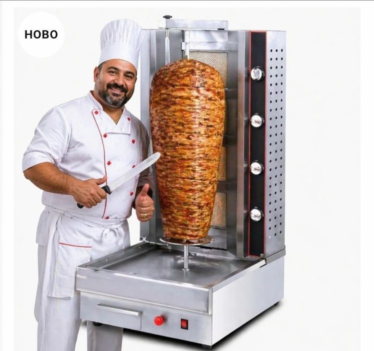 Дюнер машина на газ с долен мотор 4 пити Професионална