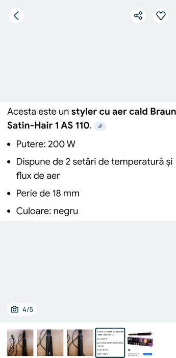Perie aer  cald braun