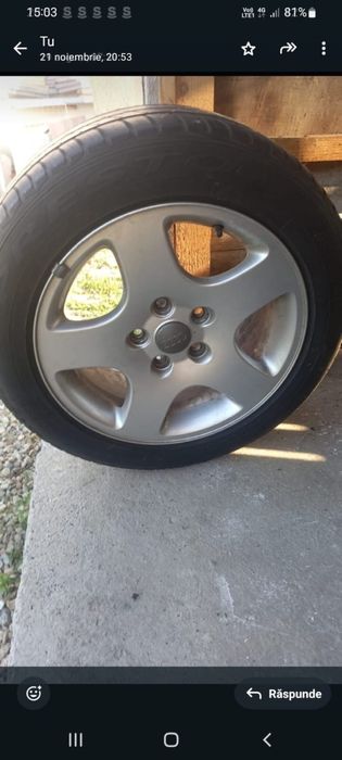 Vind 4 jante Audi 205 /55/16 preț 100 euro.
