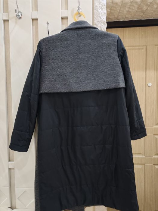 Пальто комбинированное