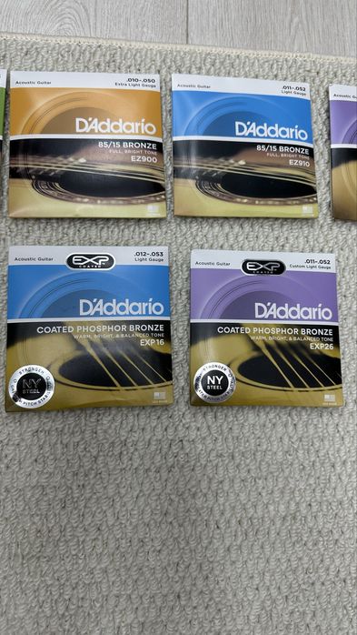 Струны для гитары бренда D’Addario