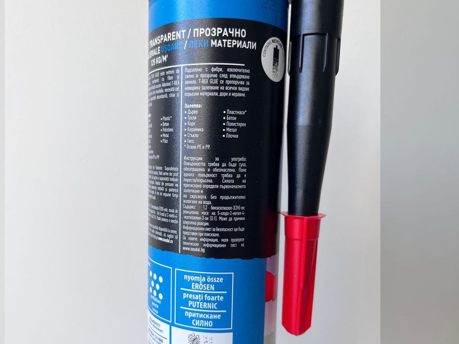 Ново монтажно лепило Soudal T-Rex Glue 310гр