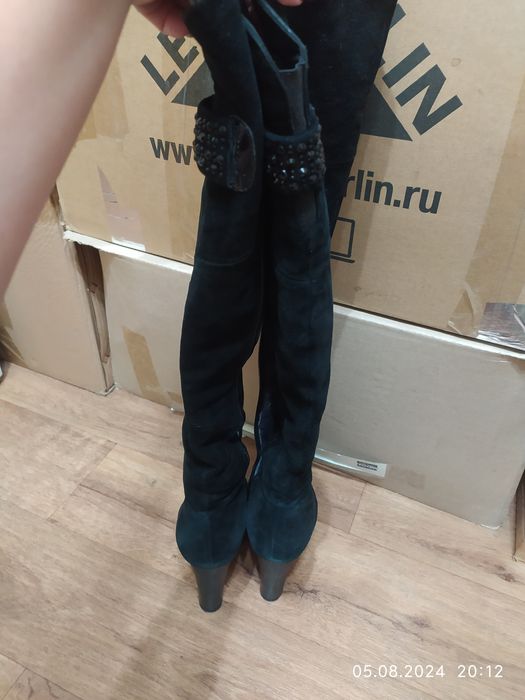 Сапоги замша размер 36