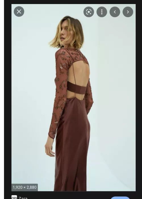 Rochie matase dud Zara limited edition