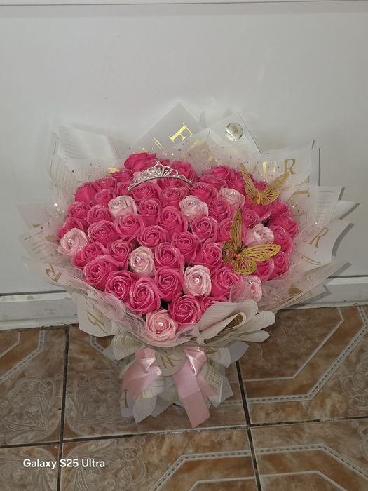 Buchet Pink roses 58