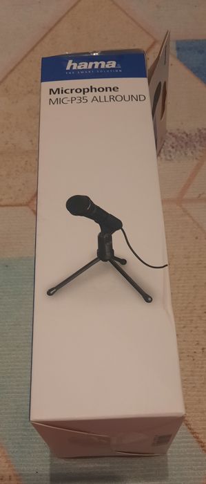 Microfon Hama MIC-P35 Allround, jack 3.5 mm, Negru