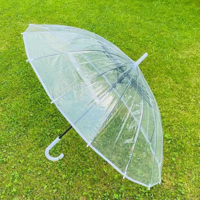 Зонт прозрачный женский  Зонтик женский трость. zontik Зонтик
