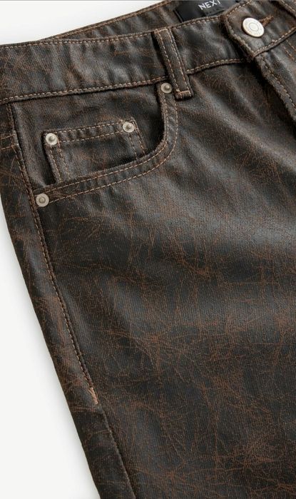 Straight leg jeans - brown