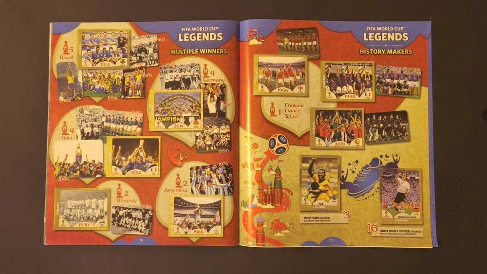 Album complet Panini World Cup 2018, varianta 682 de stickere