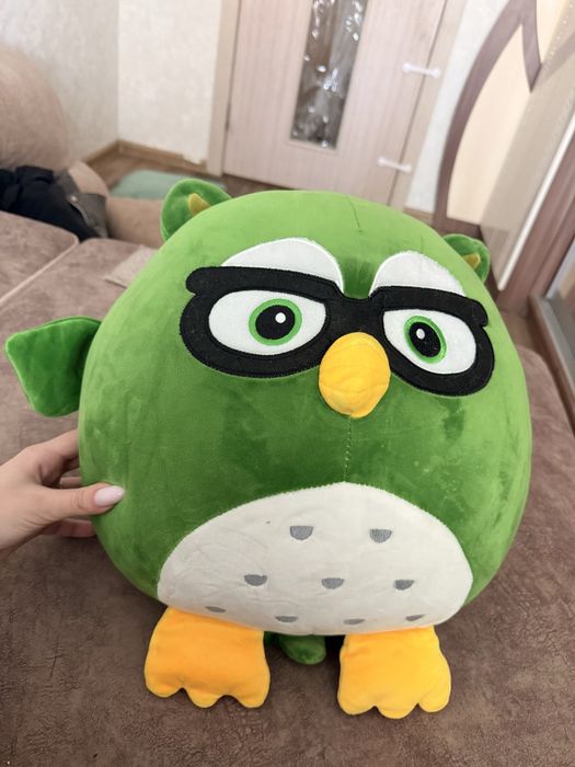 Мягкая игрушка сова с пледом