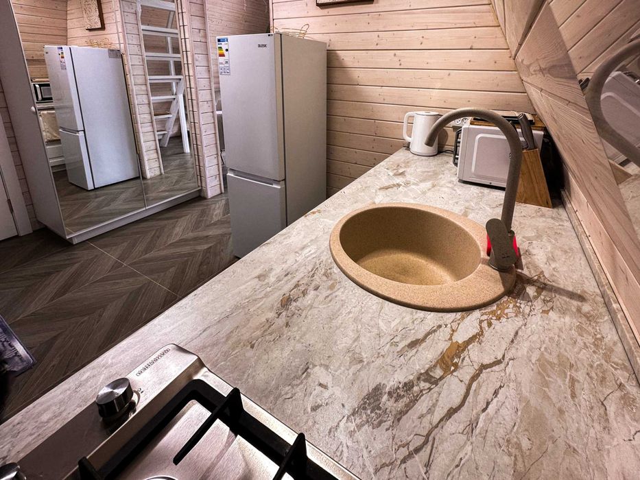 Глэмпинг в горах / Домик Афрейм / Баня