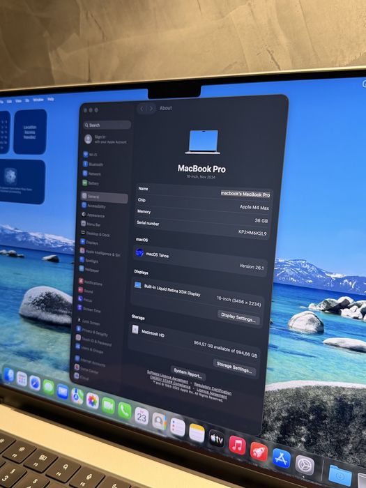 КАТО ЧИСТО НОВ Macbook Pro M4 MAX 16" 36 GB / 1 TB