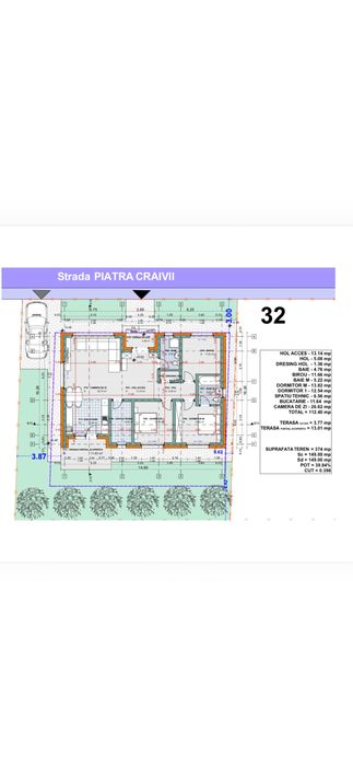 Vând casă la cheie cu toate utilitațile racordate