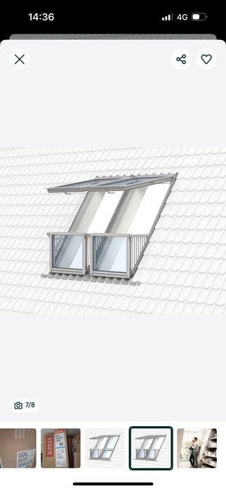 Velux cu balcon nou in cutie