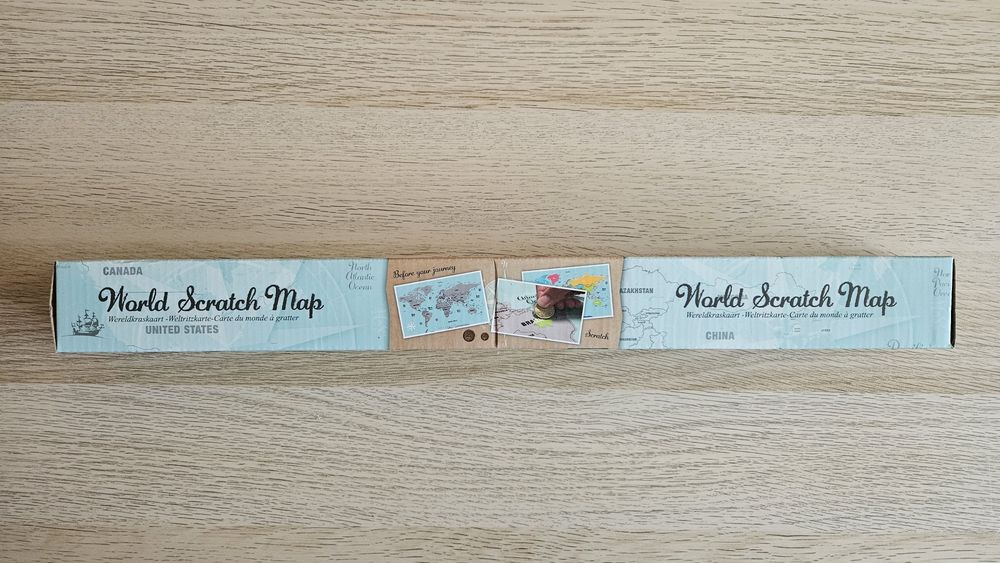 World Scratch Map – Hartă Răzuibilă a Lumii
