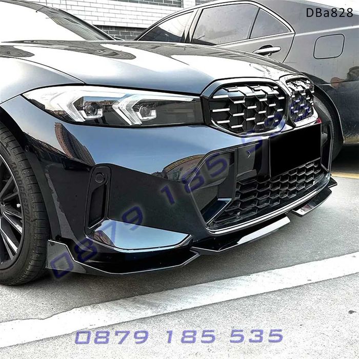 Черен лип спойлер предна броня BMW G20 M 2023+ бмв г20 тунинг визия