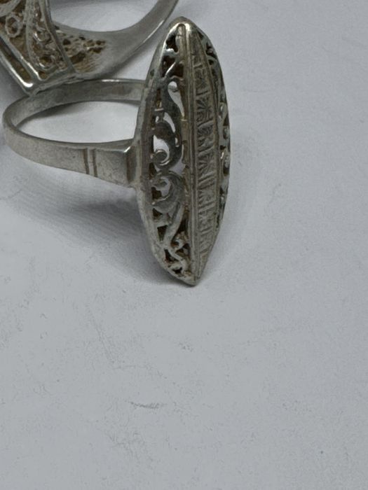 сребърен дамски пръстен бадем 4.22гр 925