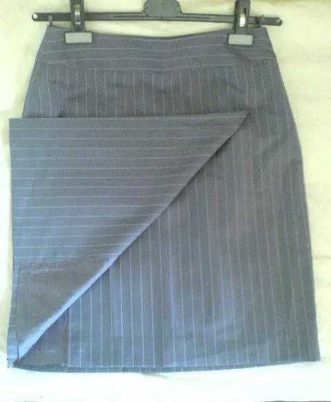 fusta Luisa Spagnoli, stofa fina lana, virgin wool, S, suprapusa