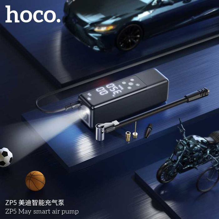Автомобильный насос Hoco ZP5 Smart Air Pump Inflation 12V