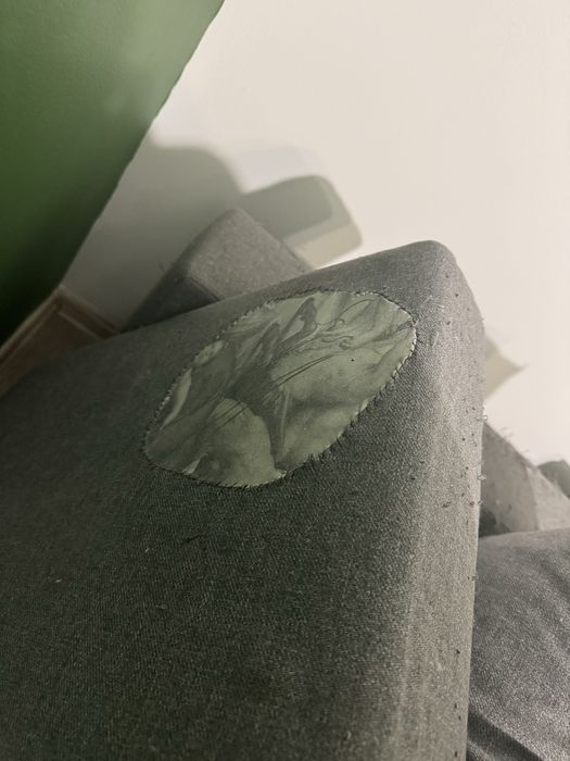 Раздвижной диван, серый, б/у