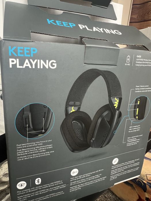 LogitechG435 слушалки - нови
